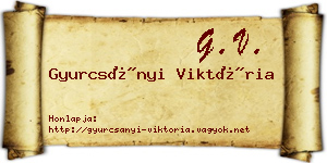Gyurcsányi Viktória névjegykártya