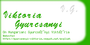 viktoria gyurcsanyi business card
